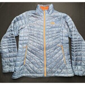 North Face Jacket Womens Large Full Zip Long Sleeve Outdoors Puffer Thermoball